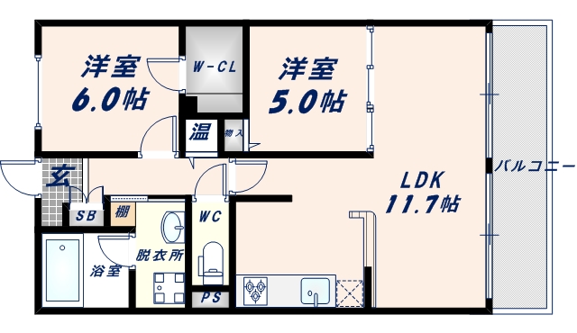 ソリエベーネの間取り