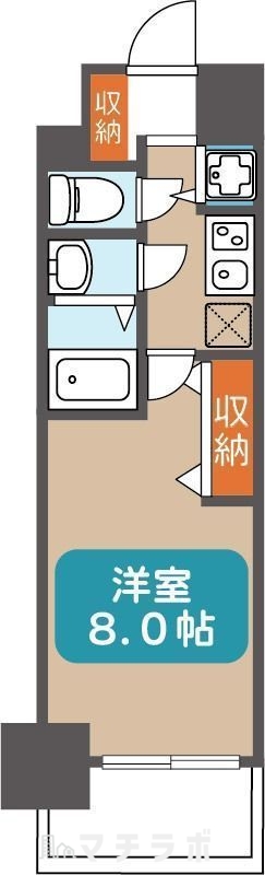 名古屋市東区葵のマンションの間取り