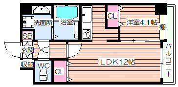 ES-Grande大阪CityAvenueの間取り