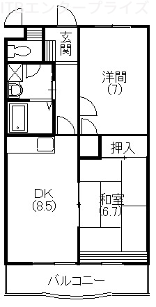 リバティ上島の間取り写真