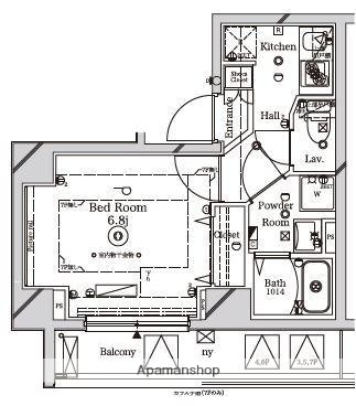 相鉄本線 西横浜駅 徒歩5分 7階建 築12年の間取り写真