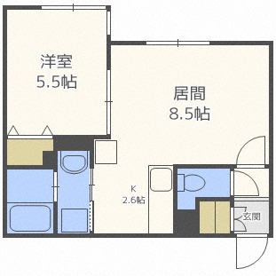 苅谷 北31の間取り写真