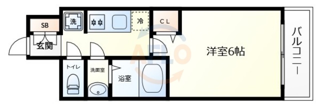 ファステート難波ヴィラントの間取り写真