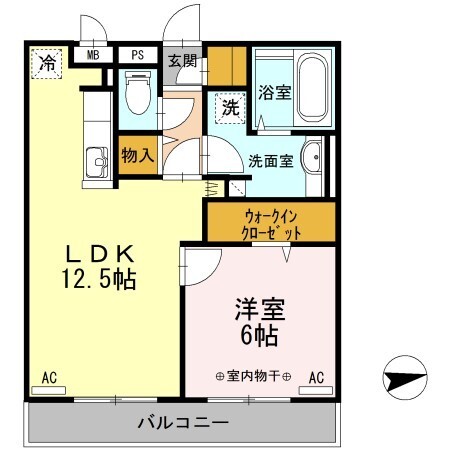 MDPマンション矢巾 Bの間取り写真
