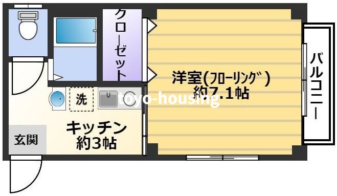 都営新宿線 西大島駅 徒歩8分 3階建 築12年の間取り写真