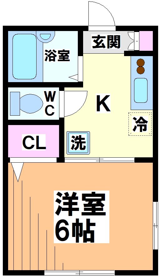 京王線 下高井戸駅 徒歩10分 2階建 築28年の間取り写真