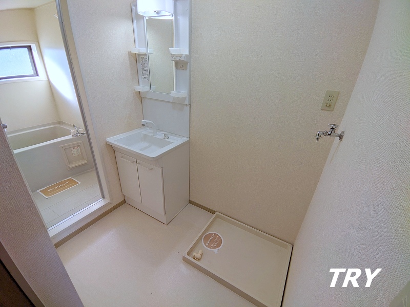 洗面設備　広めの洗面室