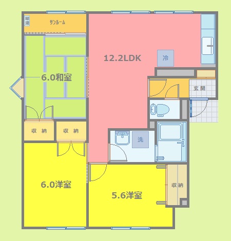 メイユール中央Aの間取り