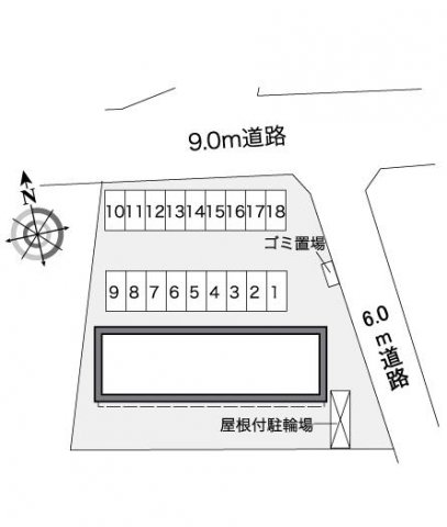 【北九州市小倉北区高尾のアパートの駐車場】