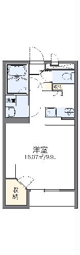 レオパレススカイコート　ナカダの間取り