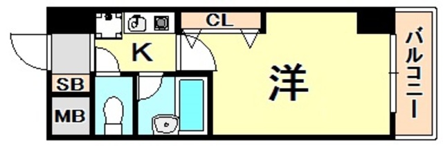 神戸市中央区磯辺通のマンションの間取り