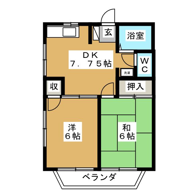 パール　フラットの間取り