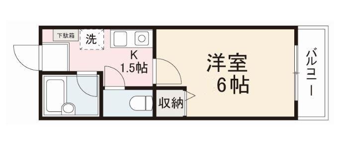 高松市木太町のアパートの間取り