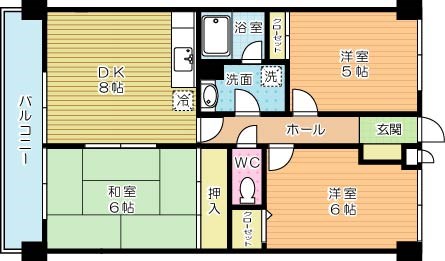 アベール愛の間取り