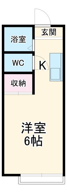 岐阜市芥見のアパートの間取り