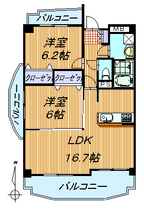 ＲｏｌｌｉｎｇＨｉｌｌｓの間取り