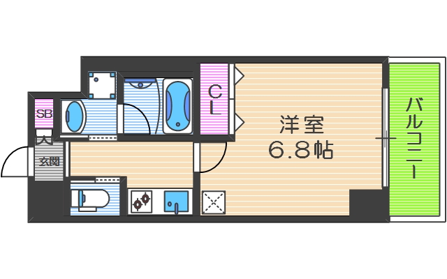 プレジオ都島本通の間取り