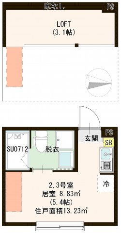 プランドール富士見台の間取り