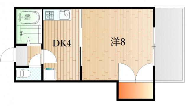 下関市武久町のマンションの間取り