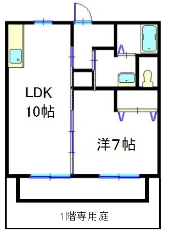 相生市汐見台のアパートの間取り