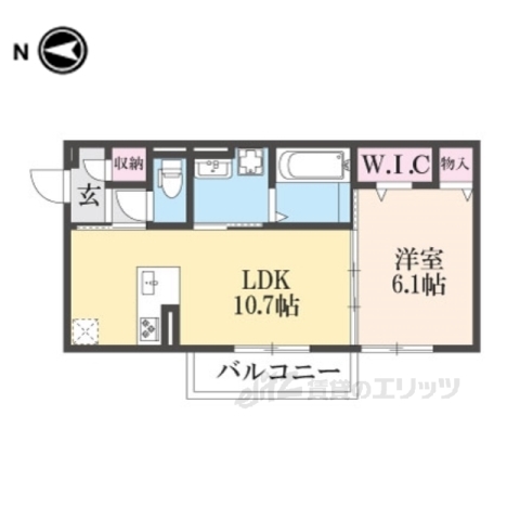 Ｄ－ＲＯＯＭホクレアの間取り