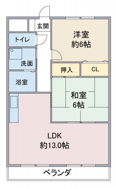 マ・メゾン小牧原　南館の間取り