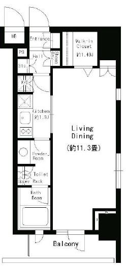 パークルージュ赤坂檜町の間取り