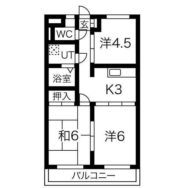 クリーンハイツマキの間取り