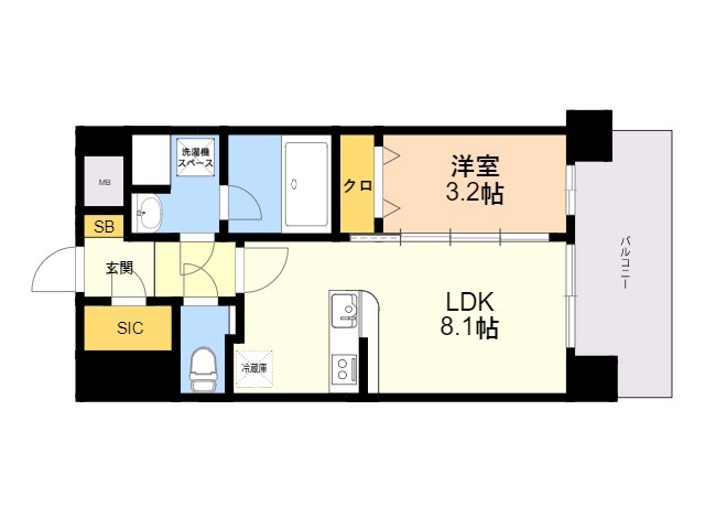 フォレスト別府の間取り