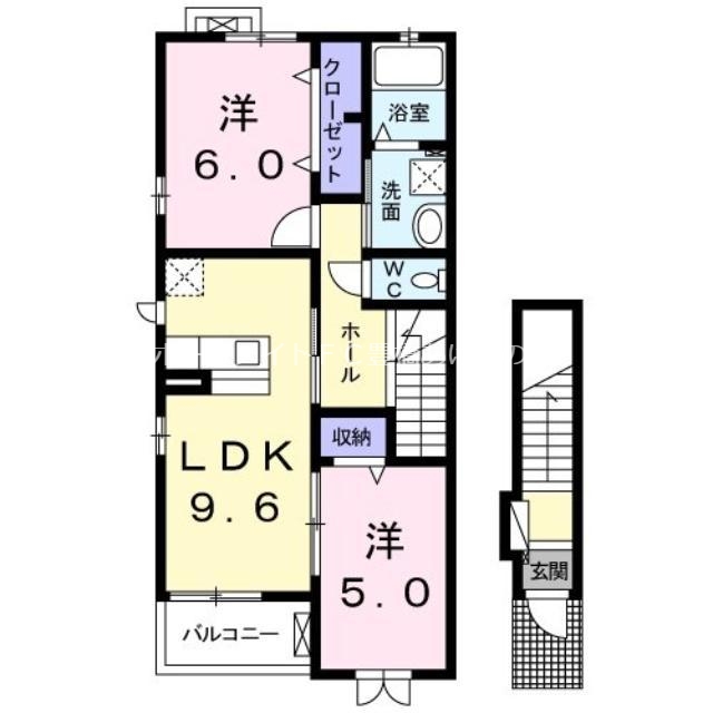 アンジュSakiの間取り