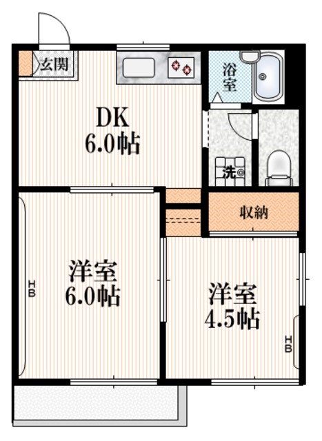 ベルフラッツの間取り