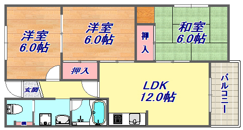 リアライズ高尾の間取り