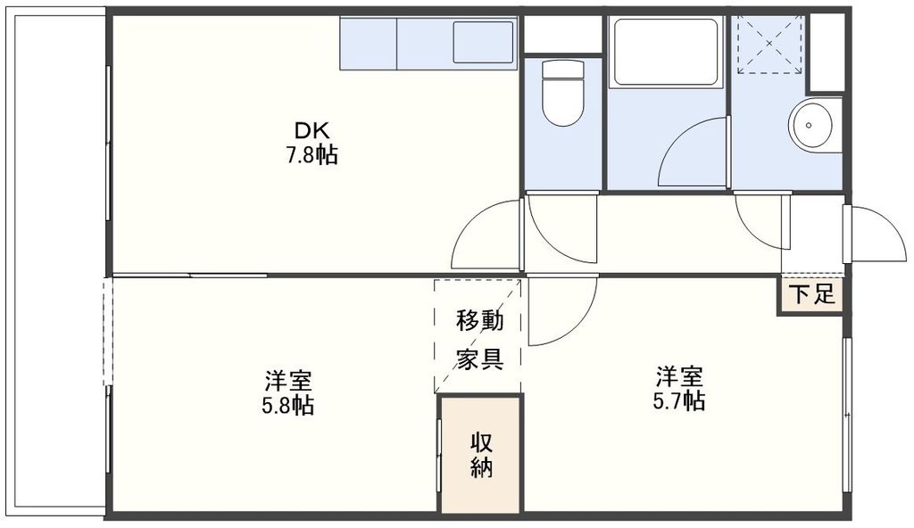 ヒルトップ住吉の間取り