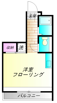 小田原市浜町のマンションの間取り