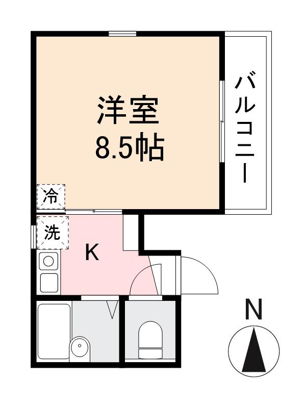 高松市錦町のマンションの間取り