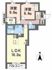 松本市笹部のマンションの間取り