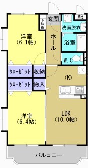 ユーミーマーベラスの間取り