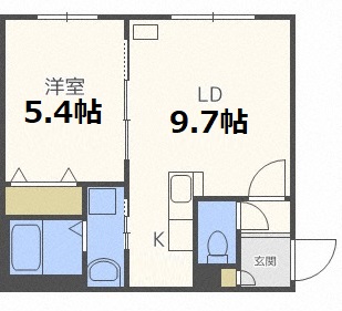 【シティレジデンス平岸の間取り】