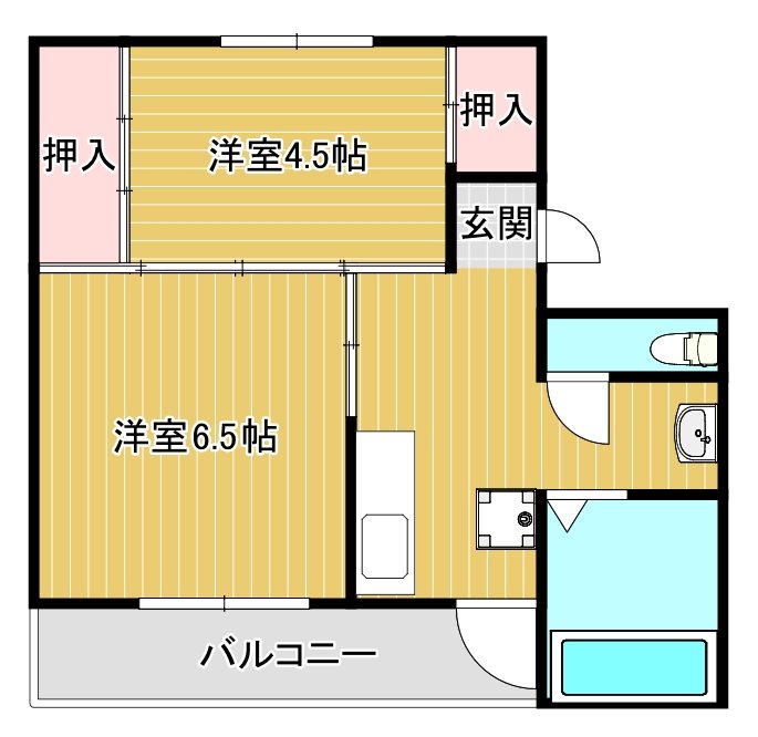 ヴィラナリー豊岡2号棟の間取り