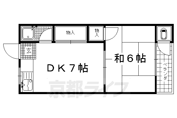 宇治市大久保町のマンションの間取り