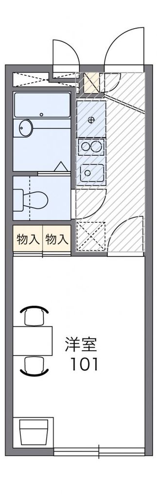 レオパレスボヌールの間取り