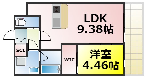 プレジオ難波EUROの間取り