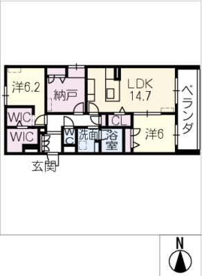 グランジーク　みなとの間取り