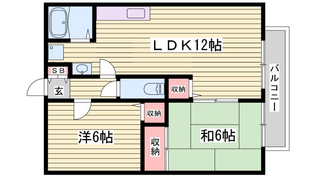 サウスヒル水谷の間取り