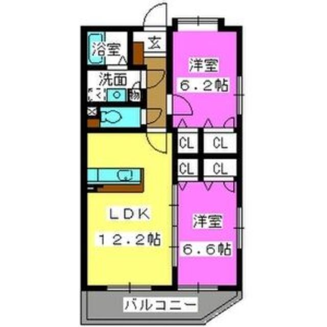 デューク筑紫野の間取り