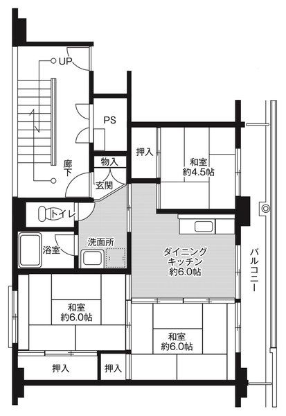 ビレッジハウス小国1号棟の間取り