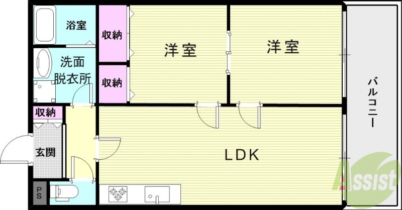 ラムール星陵台の間取り