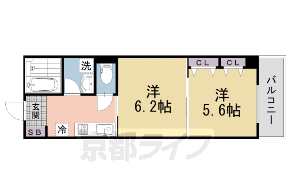 パインフィールド洛東の間取り