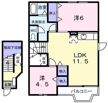 【カルフ－ルＫの間取り】