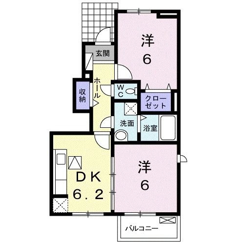 アーバンフラット・白鳥Ｂの間取り